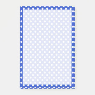 Royal Blue Combination Polka Dots by STaylor Post-it Notes