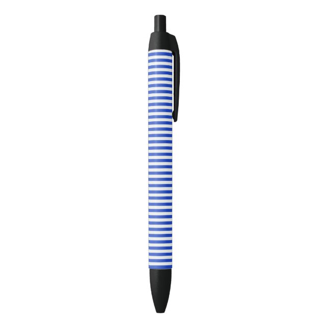 Royal Blue Combination Stripes by Shirley Taylor Black Ink Pen (Bottom (Vertical))