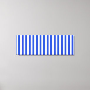 Royal Blue Combination Stripes by Shirley Taylor Canvas Print