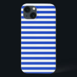 Royal Blue Combination Stripes by Shirley Taylor iPhone 13 Case<br><div class="desc">Royal blue combination stripes Case-Mate Barely There iPad Air case. Click on the customise button to add your text. Image can be rotated or re-sized. Images Copyright © Shirley Taylor. All Rights Reserved.</div>