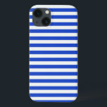 Royal Blue Combination Stripes by Shirley Taylor iPhone 13 Case<br><div class="desc">Royal blue combination stripes Case-Mate Barely There iPad Air case. Click on the customise button to add your text. Image can be rotated or re-sized. Images Copyright © Shirley Taylor. All Rights Reserved.</div>
