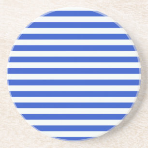 Royal Blue Combination Stripes by Shirley Taylor Coaster