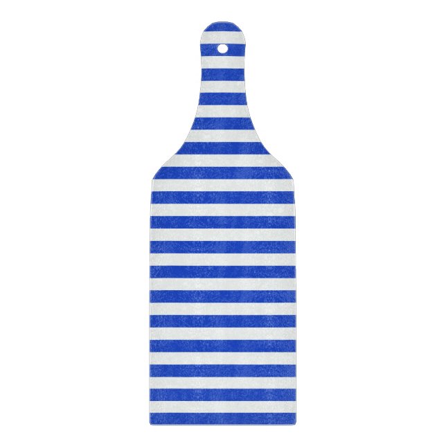 Royal Blue Combination Stripes by Shirley Taylor Cutting Board (Front)