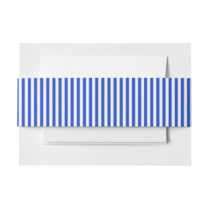Royal Blue Combination Stripes by Shirley Taylor Invitation Belly Band