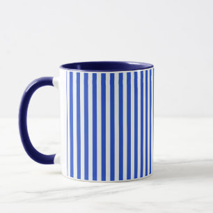 Royal Blue Combination Stripes by Shirley Taylor Mug