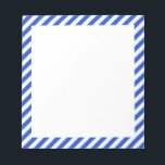 Royal Blue Combination Stripes by Shirley Taylor Notepad<br><div class="desc">Royal blue combination stripes notepad. Click on the customise button to add your text. Image can be rotated or re-sized. Images Copyright © Shirley Taylor. All Rights Reserved.</div>