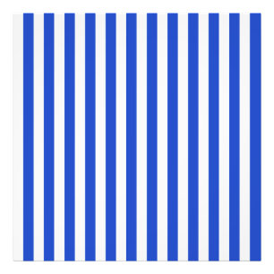 Royal Blue Combination Stripes by Shirley Taylor Photo Print