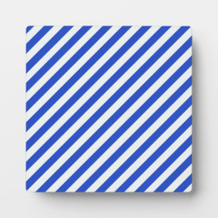 Royal Blue Combination Stripes by Shirley Taylor Plaque