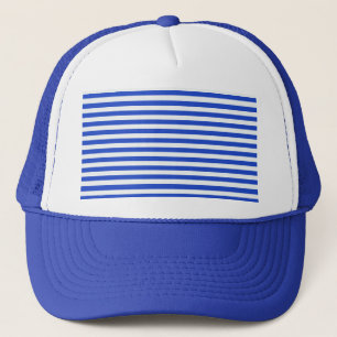 Royal Blue Combination Stripes by Shirley Taylor Trucker Hat
