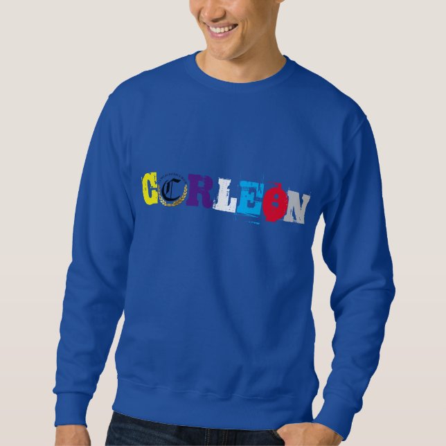 royal blue corleon mix colors sweatshirt (Front)