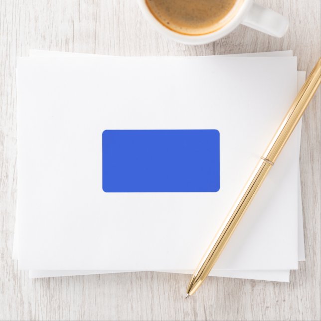 Royal Blue Custom Address Labels (Insitu)