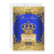 Royal Blue Damask Gold Crown Baby Shower Boy bs2