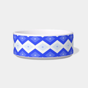 Royal blue diamond pattern bowl