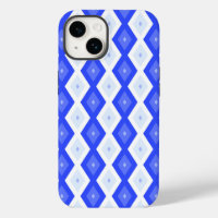 Royal blue diamond pattern