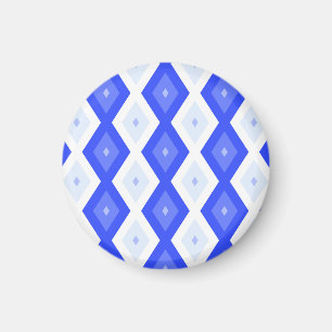 Royal blue diamond pattern magnet