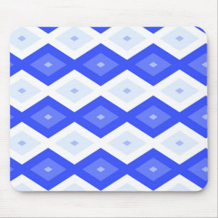 Royal blue diamond pattern mouse pad
