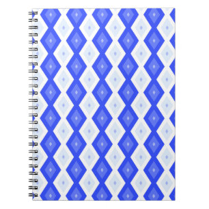 Royal blue diamond pattern notebook