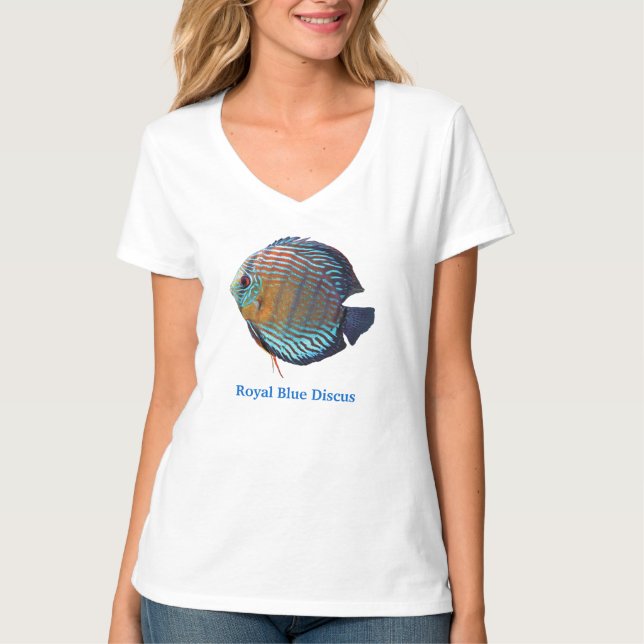 Royal Blue Discus T-Shirt (Front)