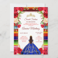 Royal Blue Dress & Colourful Sweet 16th Birthday