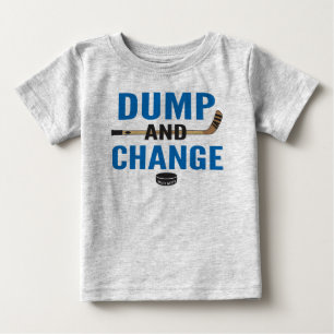 Royal Blue Dump and Change Hockey Baby T-Shirt