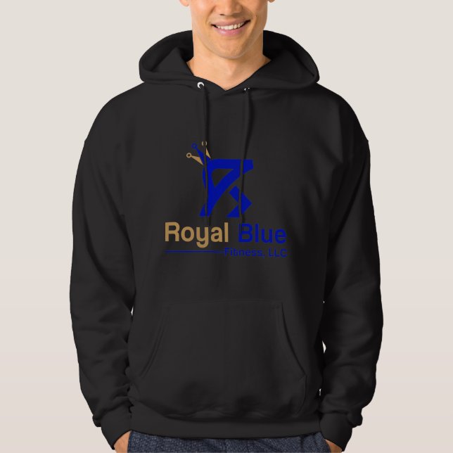 Royal Blue Fitness Hoodie (Front)