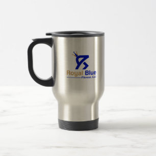 Royal Blue Fitness Water Bottle Travel Mug