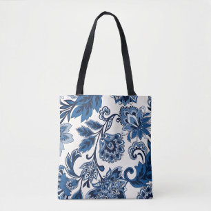 Royal Blue Garden Tote Bag