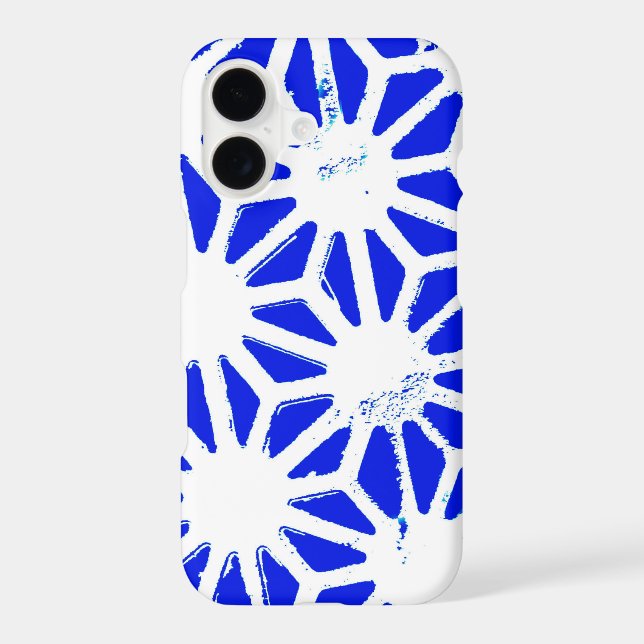 Royal blue geometric pattern (Back)