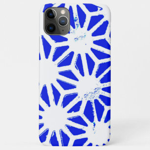 Royal blue geometric pattern Case-Mate iPhone case