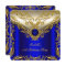 Royal Blue Gold Elegant Elite Birthday Party