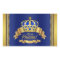 Royal Blue Gold Prince Water Bottle Label