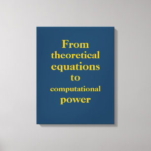Royal Blue Gold Quantum Engineer Print