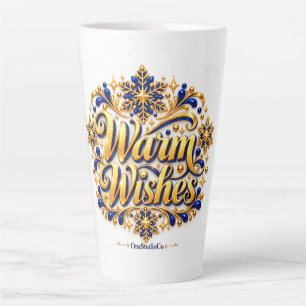 Royal Blue & Gold Warm Wishes Mug