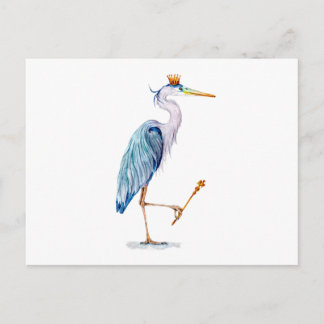 Royal Blue Heron Postcard