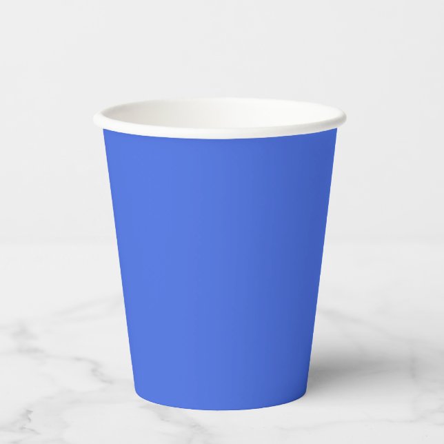 Royal Blue hex code #4169E1  Paper Cups (Front)