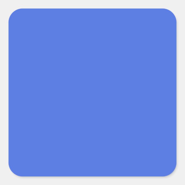 Royal Blue hex code 4169E1 Square Sticker (Front)