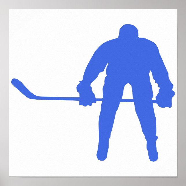 Royal Blue Hockey Poster (Front)
