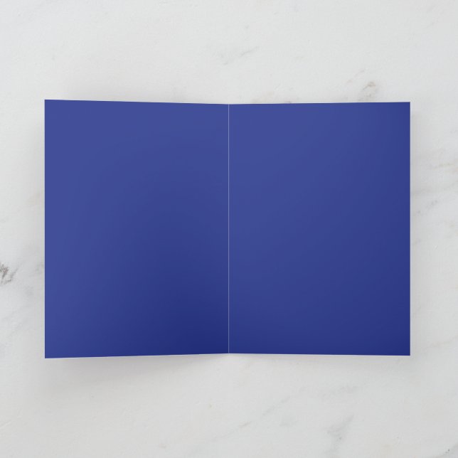 Royal Blue Holiday Elegance Card (Inside)