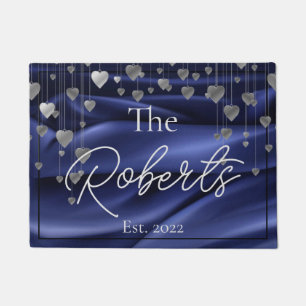 Royal Blue Housewarming   New Home   Welcome Doormat