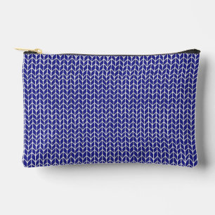 ROYAL BLUE KNIT Small Accessory Pouch