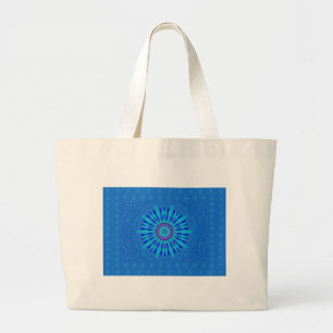 Royal blue large tote bag