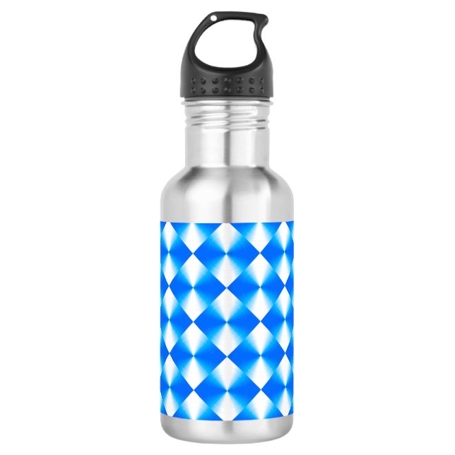 Royal Blue Modern Trendy Pattern 532 Ml Water Bottle (Front)