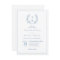 Royal Blue Monogram Wreath QR Code Wedding