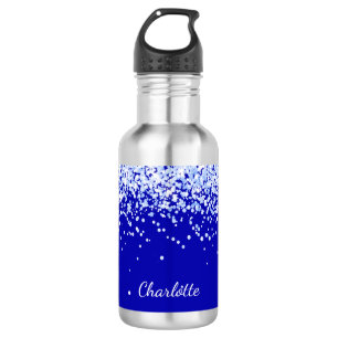 Royal blue name script 532 ml water bottle