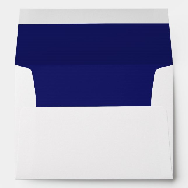 Royal Blue Navy Blue White A7 Inside Colour Envelopes (Back (Bottom))
