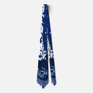Royal Blue Paint Splatter Party Gift - Tie