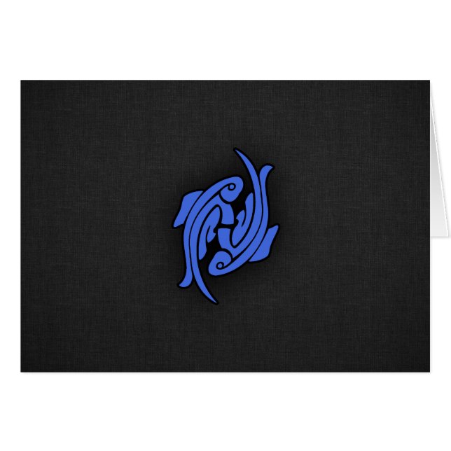 Royal Blue Pisces (Front Horizontal)