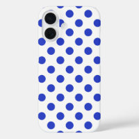 Royal blue polka dots 