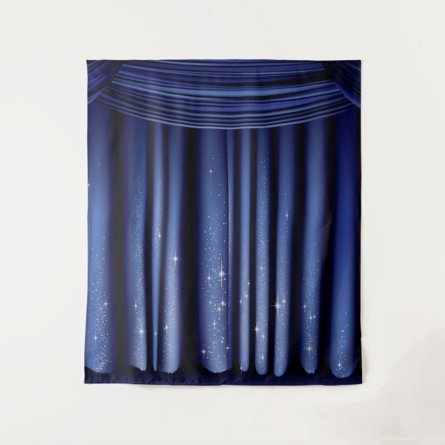 Royal Blue Prince Curtain Tapestry (Front)