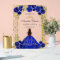 Royal Blue Princess Floral Quinceañera Birthday